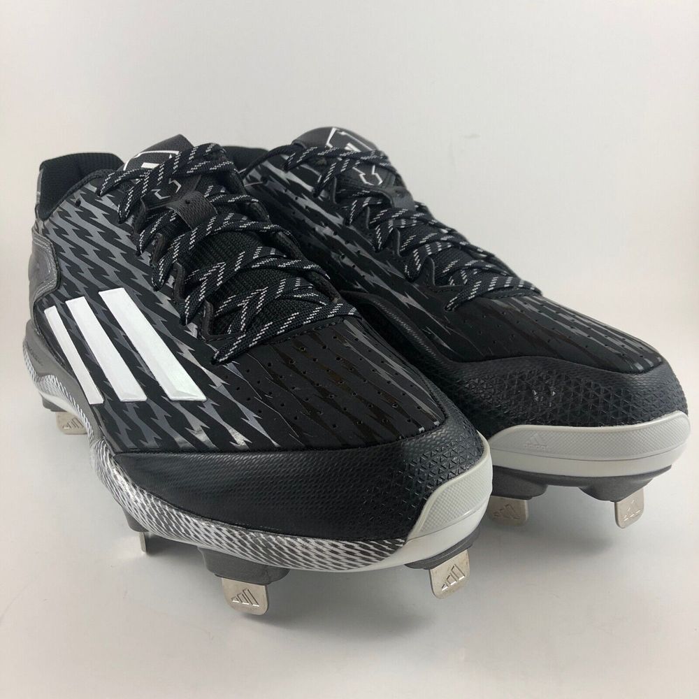 Adidas PowerAlley‎ Metal Baseball Cleats Mens size 12